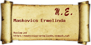 Maskovics Ermelinda névjegykártya